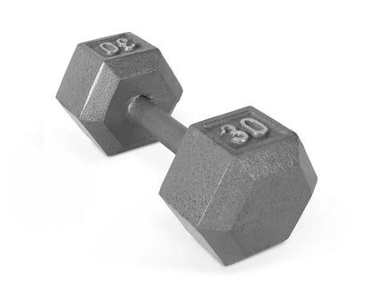 WEIDER 30 LB. CAST IRON HEX DUMBBELL - SOLD INDIVIDUALLY