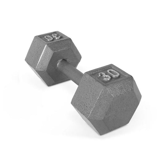 WEIDER 30 LB. CAST IRON HEX DUMBBELL - SOLD INDIVIDUALLY
