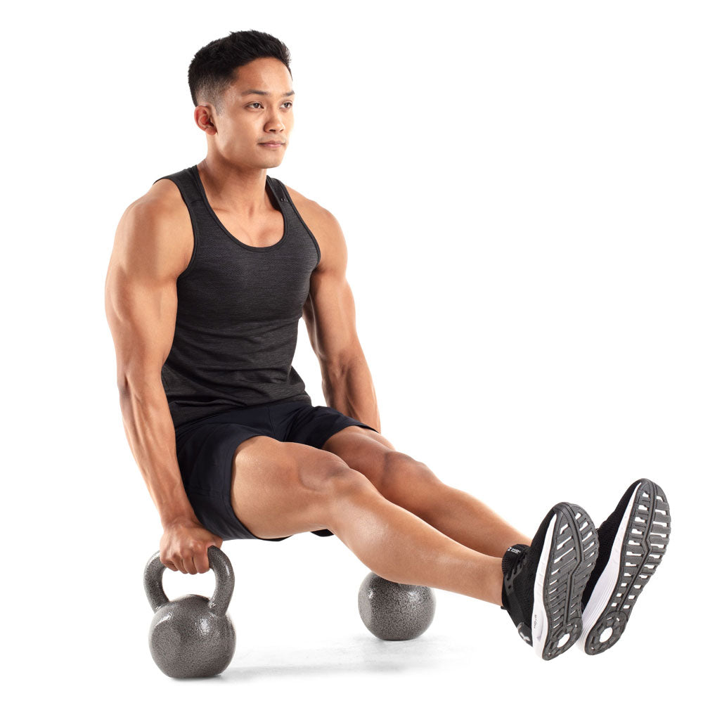 Kettlebell en fonte martelée, 30 lb, unité