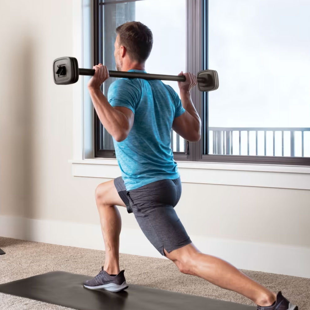 COMBO BARRE ET HALTÈRES IFIT À CHANGEMENT RAPIDE AVEC TAPIS + MINI-ÉLASTIQUES
