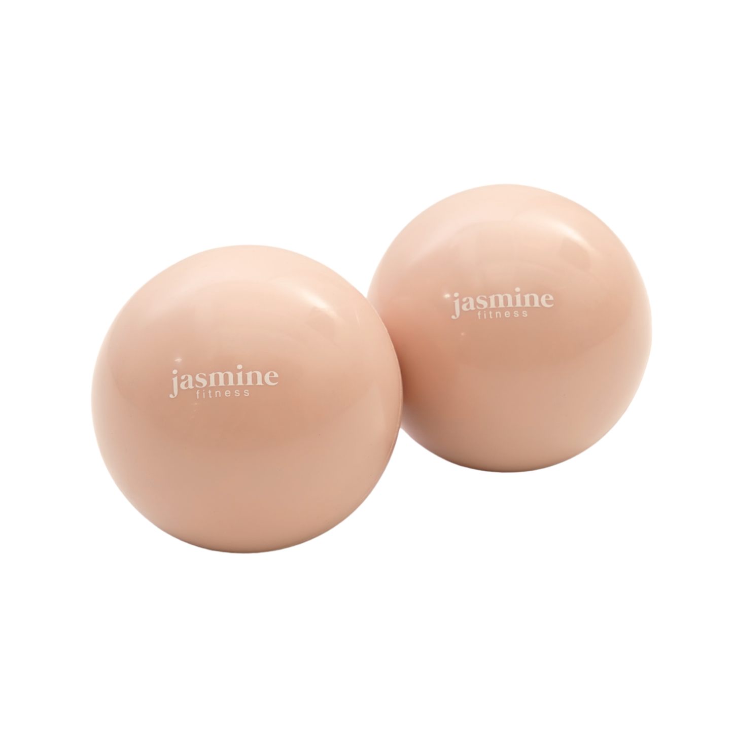 Jasmine Fitness - Balles lestées Pilates - Desert 1lb (PAIRE)