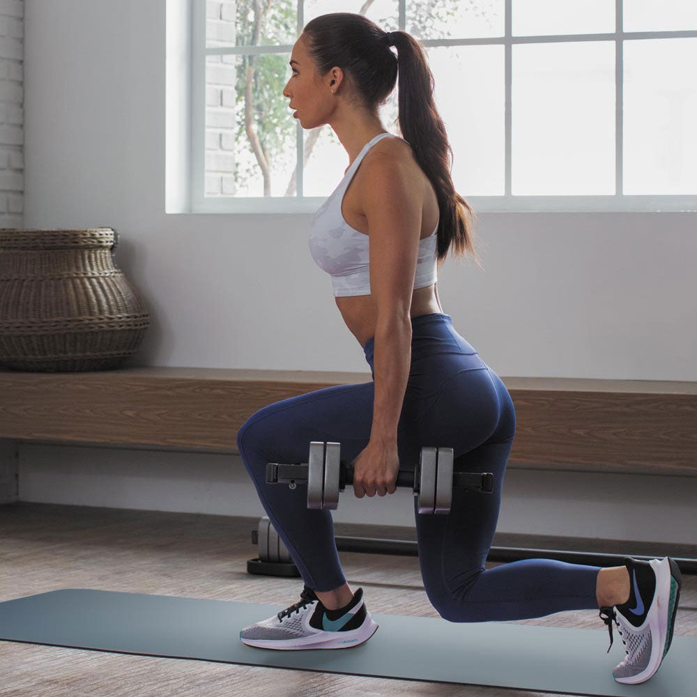 COMBO BARRE ET HALTÈRES IFIT À CHANGEMENT RAPIDE AVEC TAPIS + MINI-ÉLASTIQUES