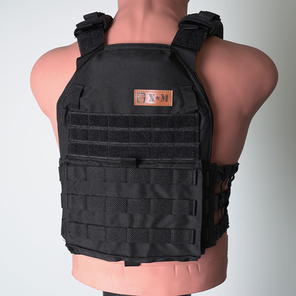 Gilet lesté tactique XM FITNESS - 40 lb - NOIR