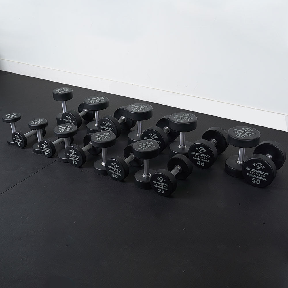 Ensemble d'haltères en uréthane Element Fitness 5 à 50 lb