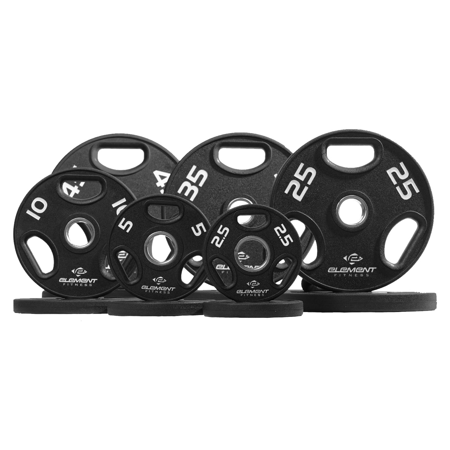 Element Fitness - Kit Barres ECO et Plaques Pro Olympic en Caoutchouc Vierge 300lb