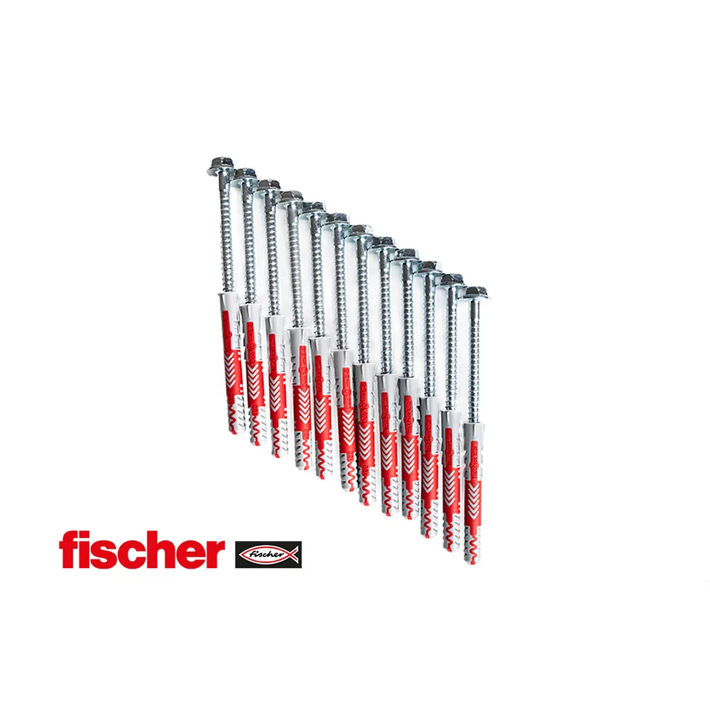 BenchK - Chevilles à expansion Fischer 10×80 avec vis pour espaliers BenchK (12 pièces)