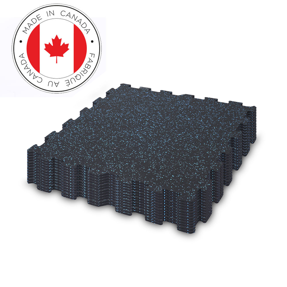 Gorilla 2 x 2 8mm Interlocking Rubber Tile - Blue - Single or 12 Pack
