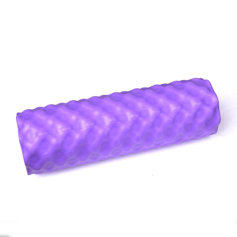 iFit - Rouleau de massage en mousse personnel 18 po (VIOLET) avec tableau d'exercices professionnel