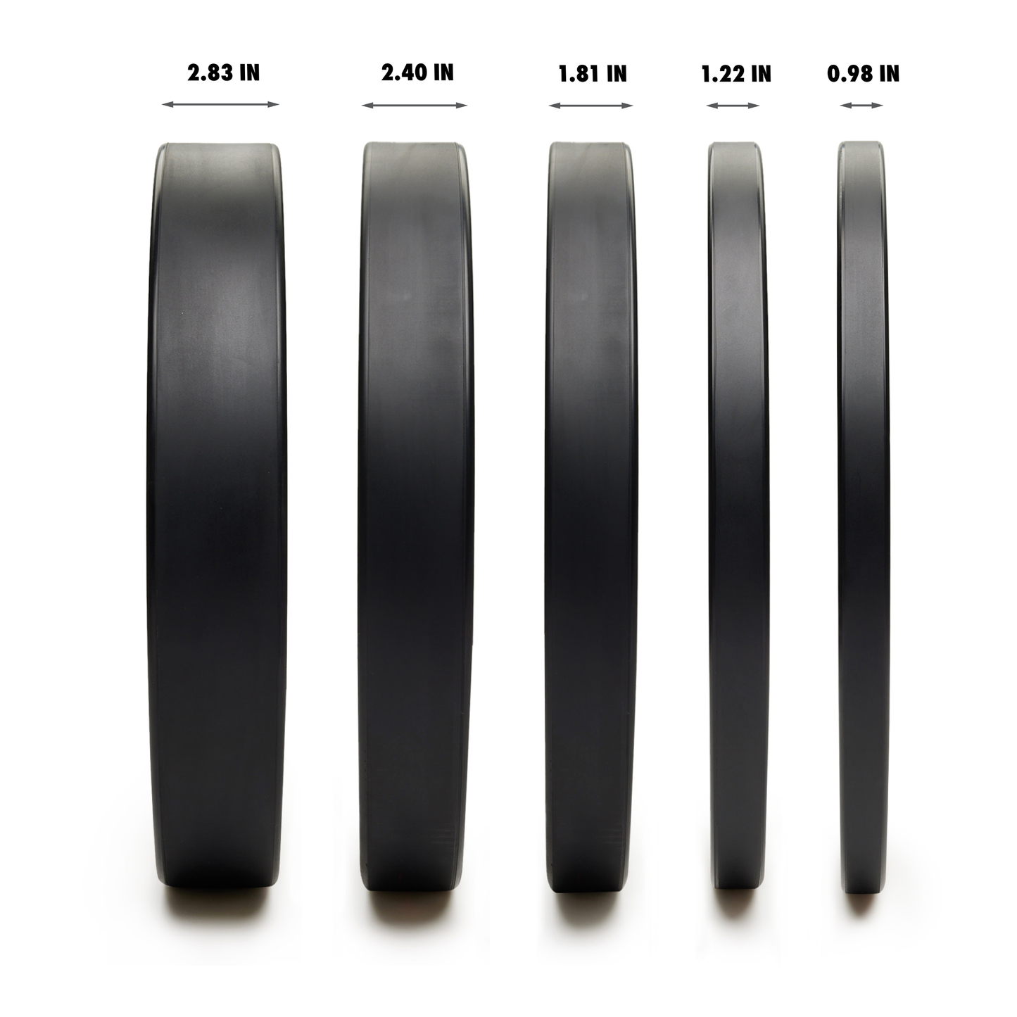 Nike Rubber Bumper Plates - Black/White