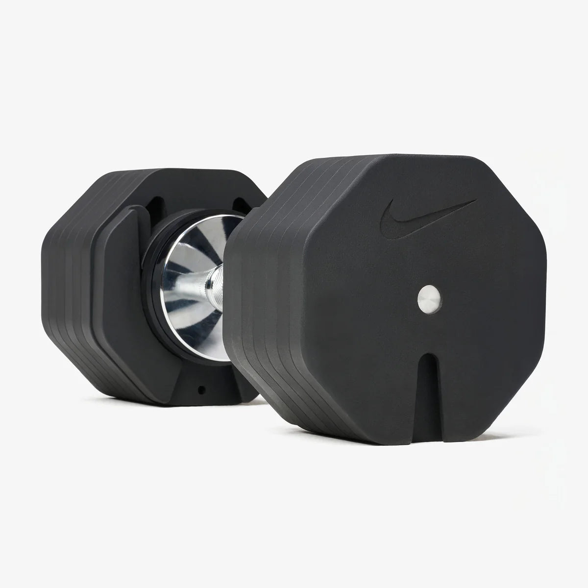 Nike Strength Adjustable Dumbbell Pair - BLACK / WHITE 65LB WITH STAND