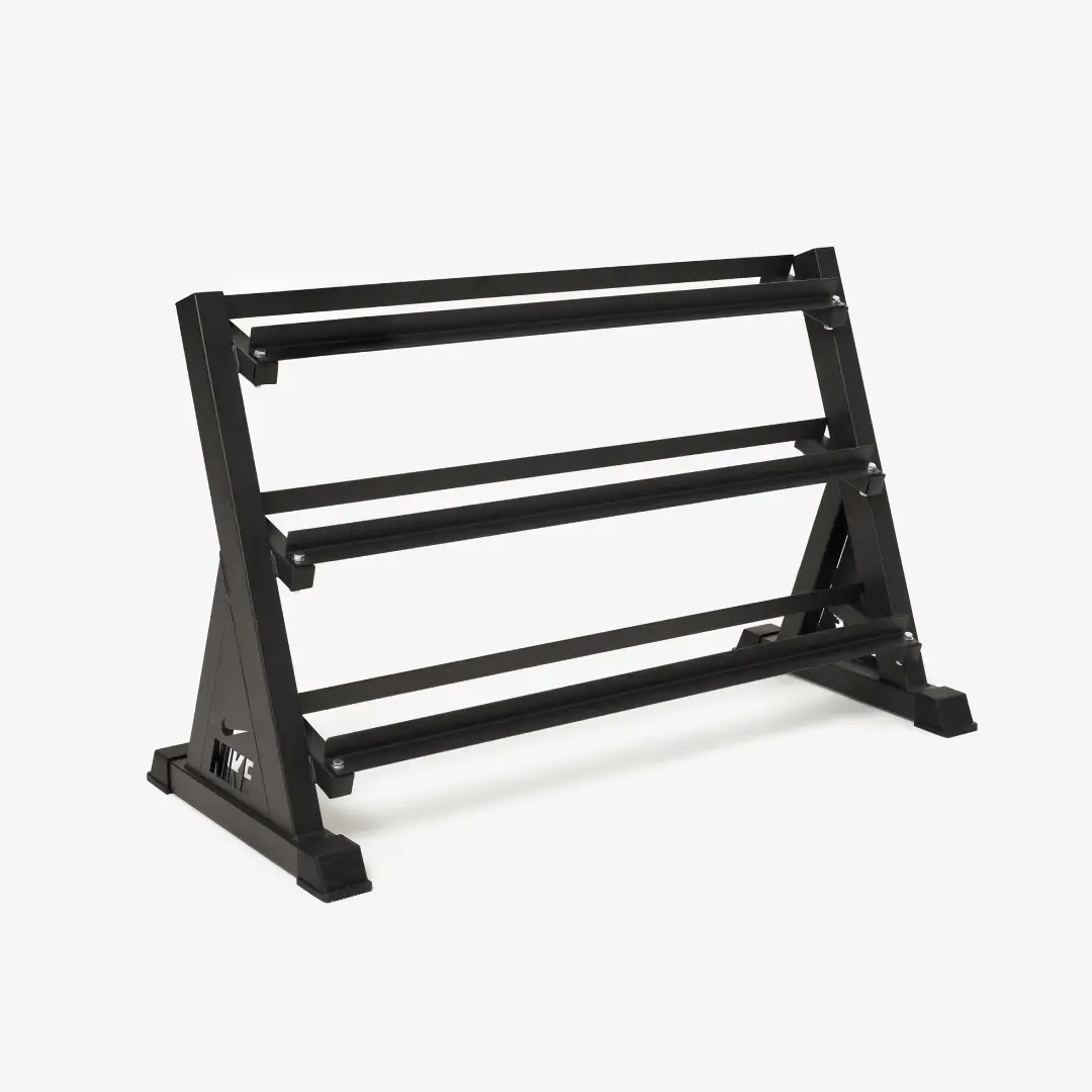 Set d'haltères Nike noir/blanc 5-50lbs avec support