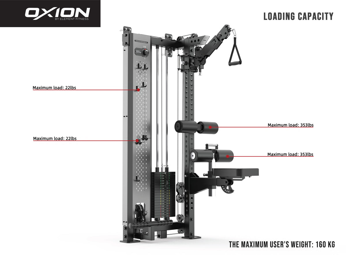 Element Oxion - 1 Pro Wall Mounted Functional Trainer Rack