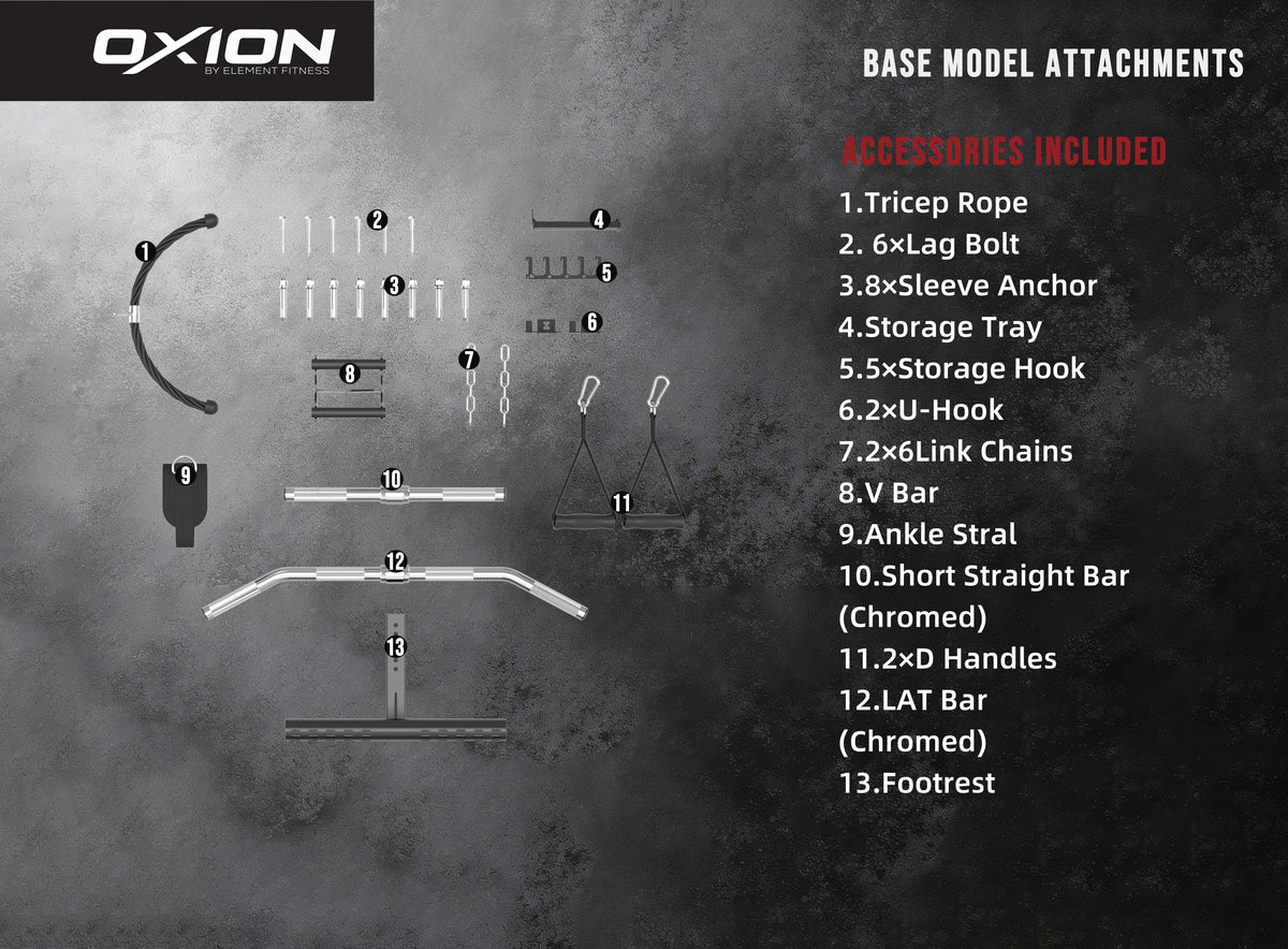 Element Oxion - 1 Pro Wall Mounted Functional Trainer Rack
