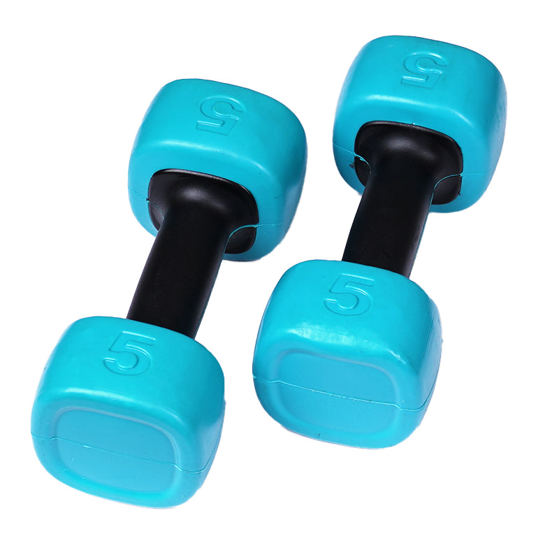 ProForm - Haltères carrés, 2 x 5 lb avec revêtement en polypropylène durable (PAIRE)