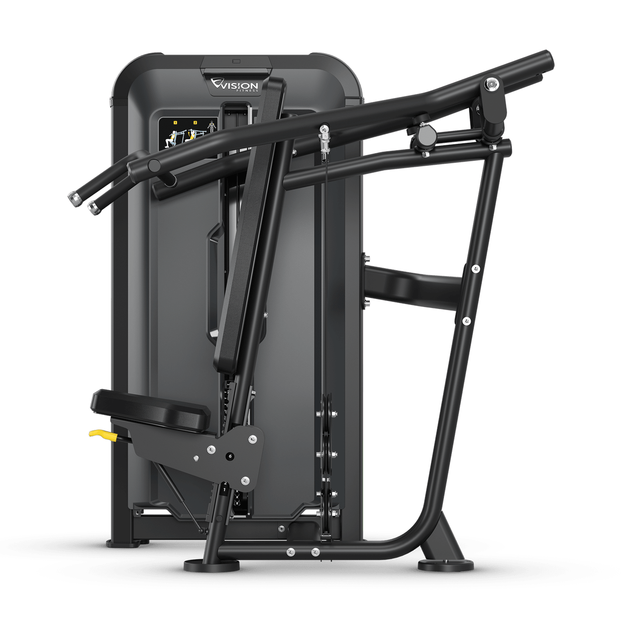 Vision Fitness - Keystone SL23 Presse à épaules convergente avec compteur de répétitions, poids incrémentiel et contrepoids