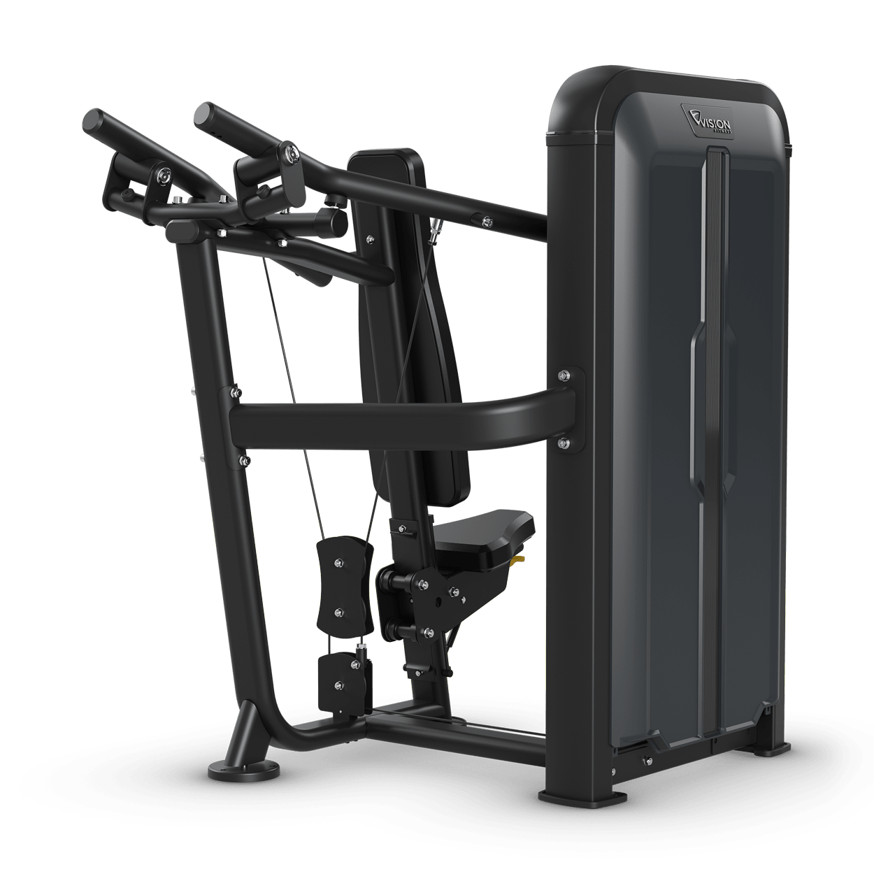 Vision Fitness - Keystone SL23 Presse à épaules convergente avec compteur de répétitions, poids incrémentiel et contrepoids