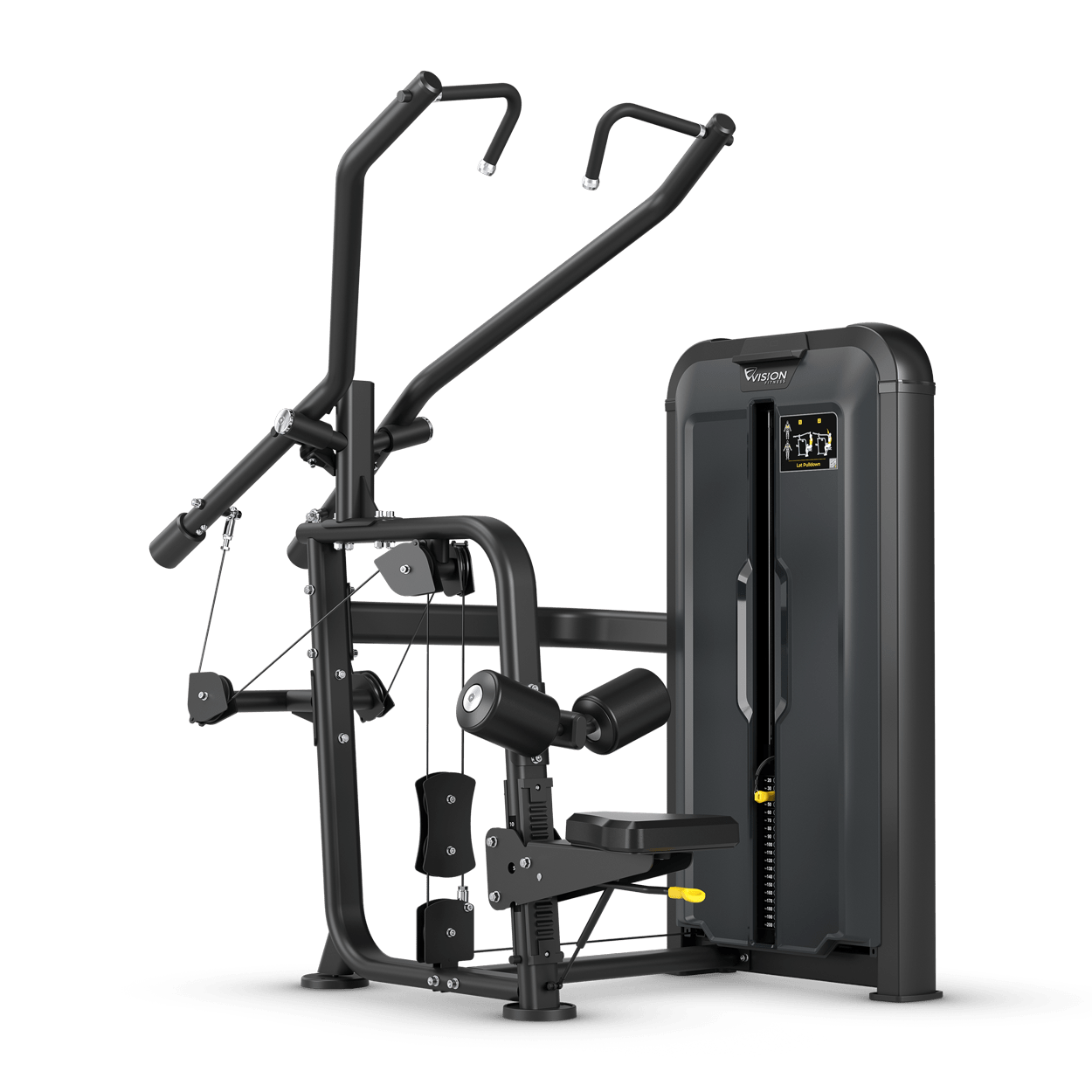 Vision Fitness - Keystone SL23 Lat Pulldown Divergent avec compteur de répétitions et poids additionnel