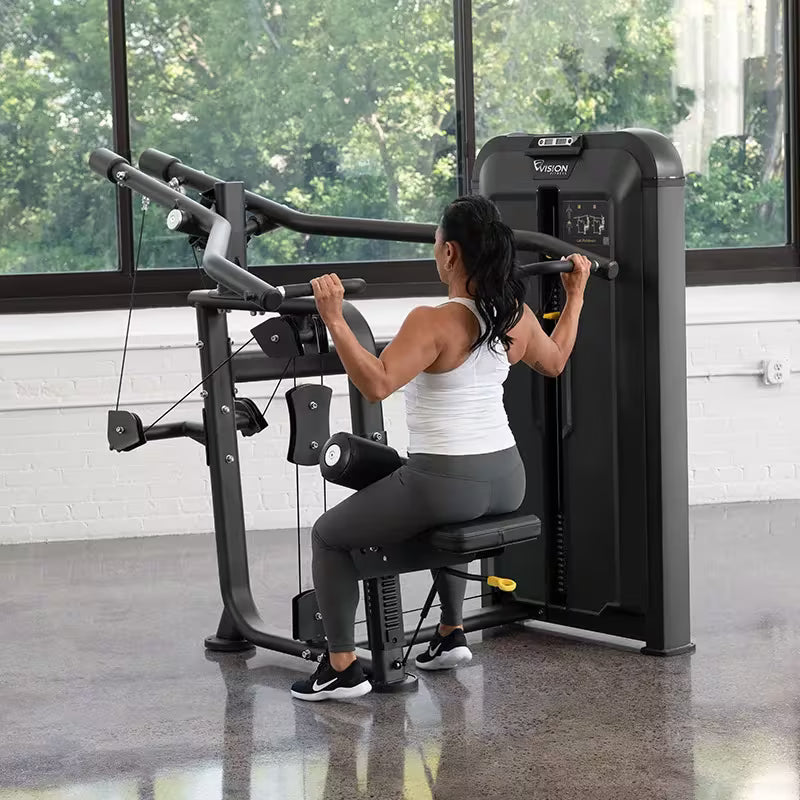 Vision Fitness - Keystone SL23 Lat Pulldown Divergent avec compteur de répétitions et poids additionnel