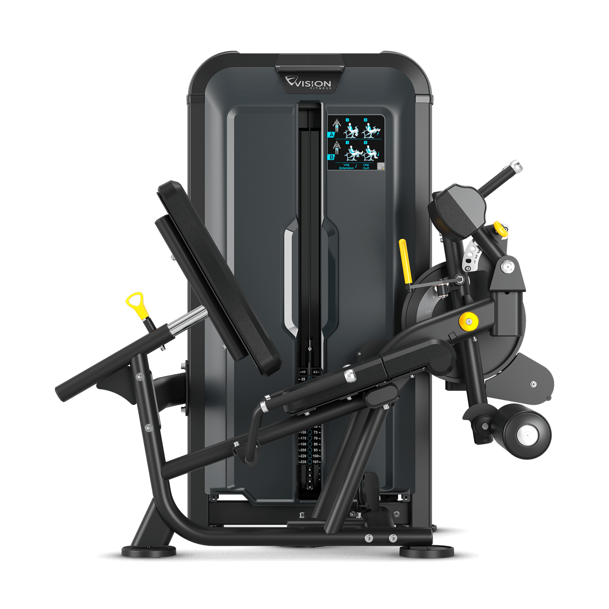 Vision Fitness - Keystone SL711 Leg Extension / Leg Curl avec compteur de répétitions et incréments de poids
