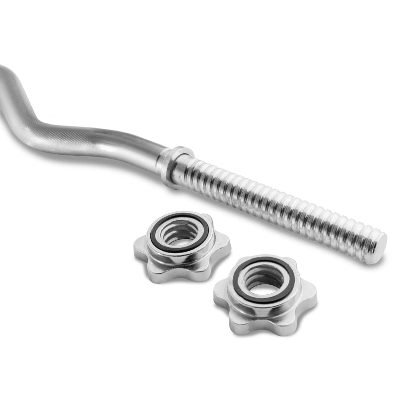Weider - Barre de Curl EZ à Verrouillage par Rotation