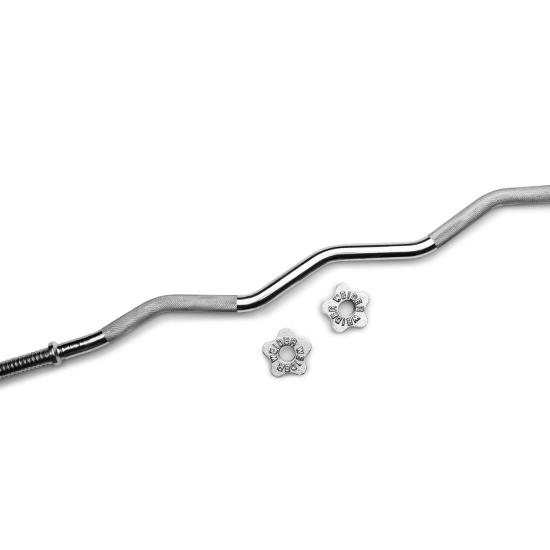 Weider - Barre de Curl EZ à Verrouillage par Rotation