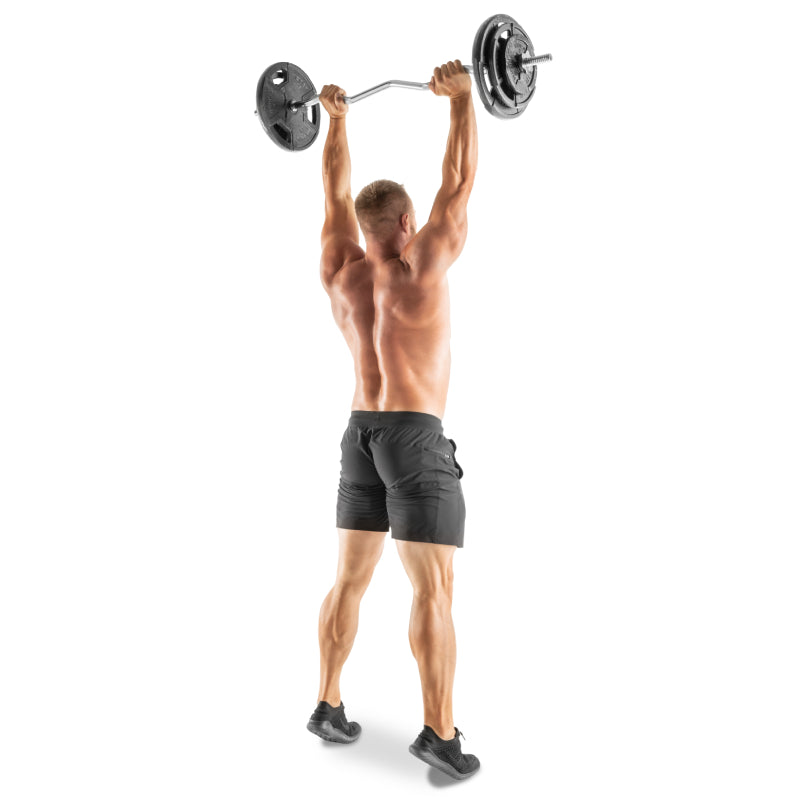 Weider - Barre de Curl EZ à Verrouillage par Rotation