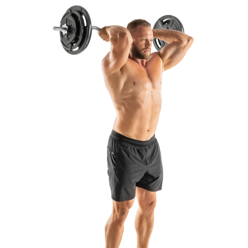 Weider - Barre de Curl EZ à Verrouillage par Rotation