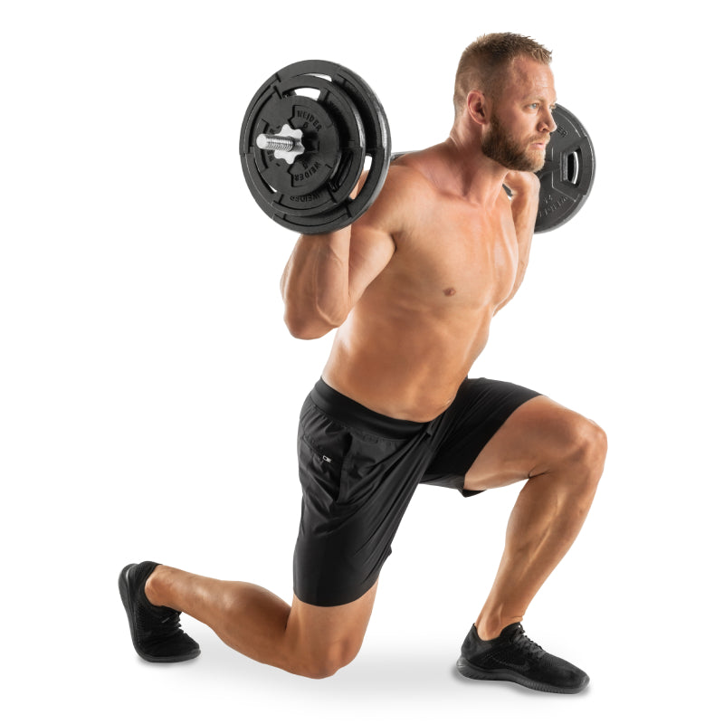 Weider - Barre de Curl EZ à Verrouillage par Rotation