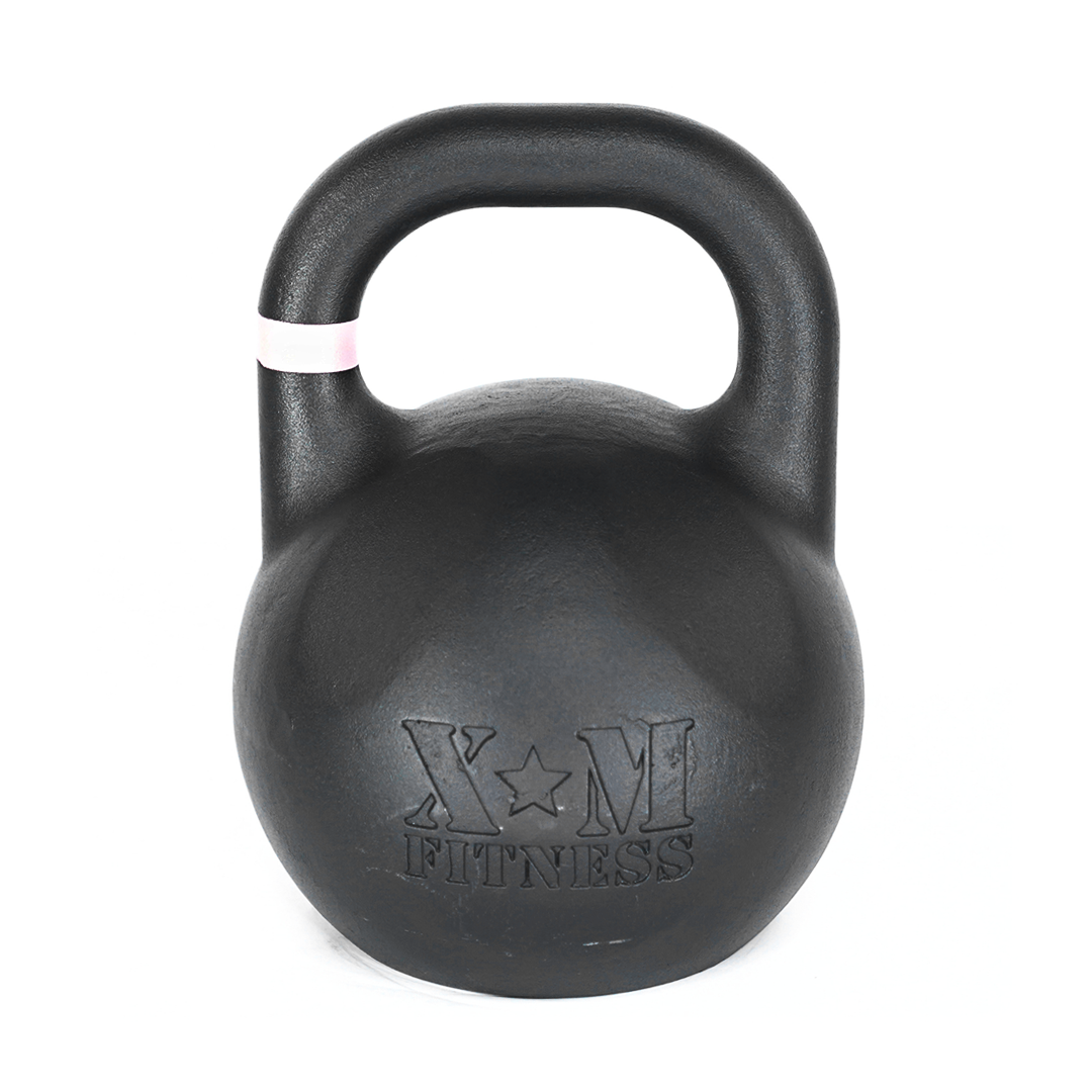 XM Competition 8kg kettlebell with professional-grade construction for swings, cleans, and functional training.