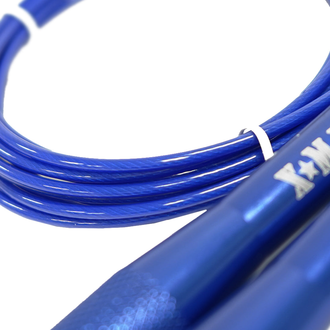 Corde à sauter rapide en aluminium XM FITNESS - Bleue