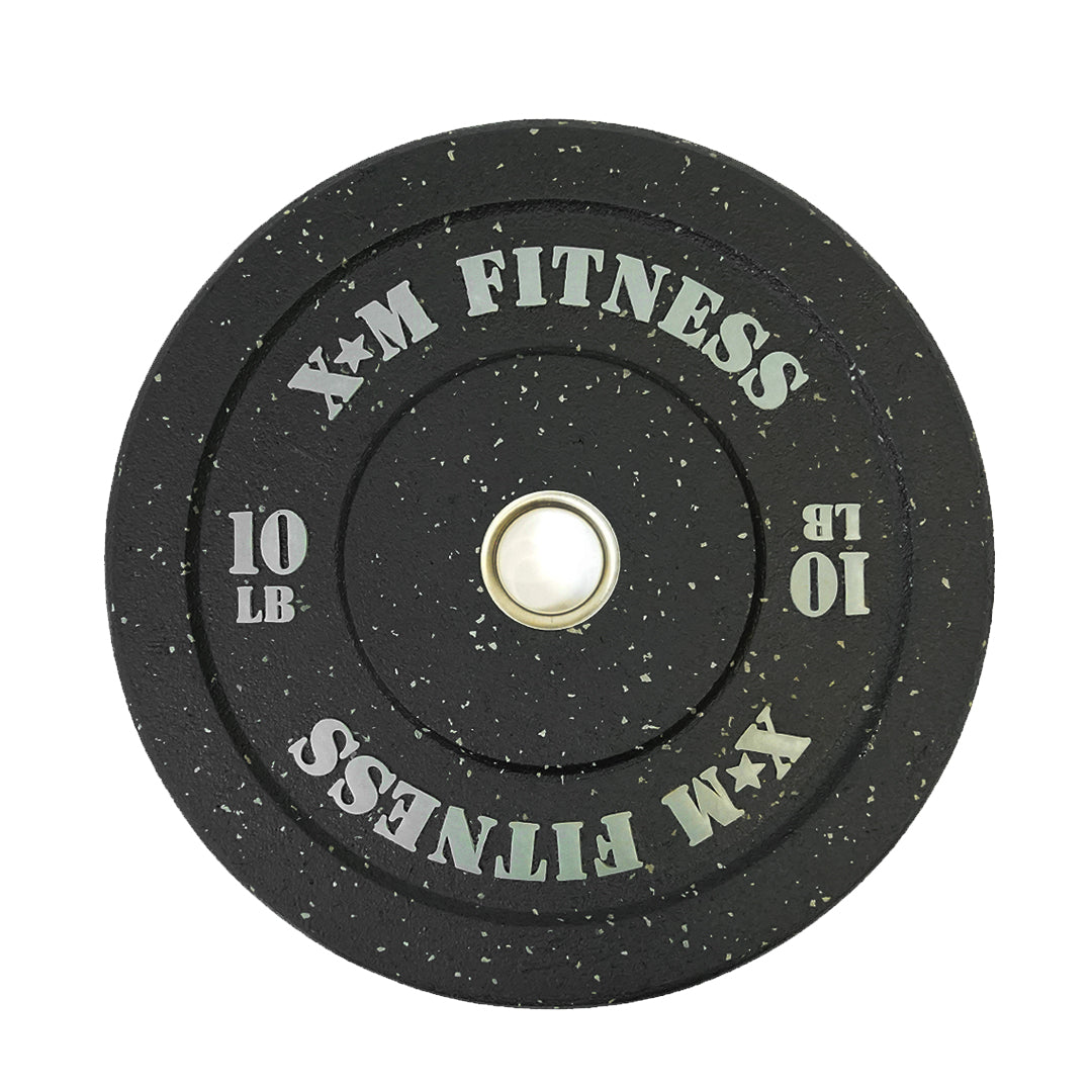 XM FITNESS 10lbs Crumb Rubber Bumper Plates - Fitness Equipment