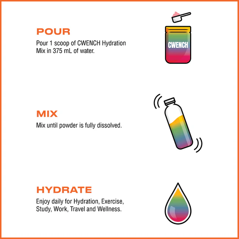 Mélange d'hydratation Cwench – Tourbillon Arc-en-ciel