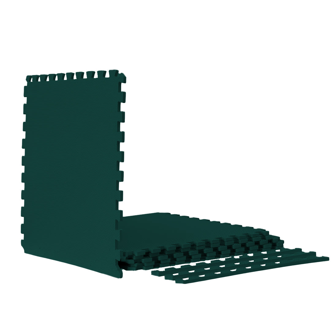Dalles en mousse Element 61 cm x 61 cm x 1,3 cm - Vert sapin (paquet de 6)