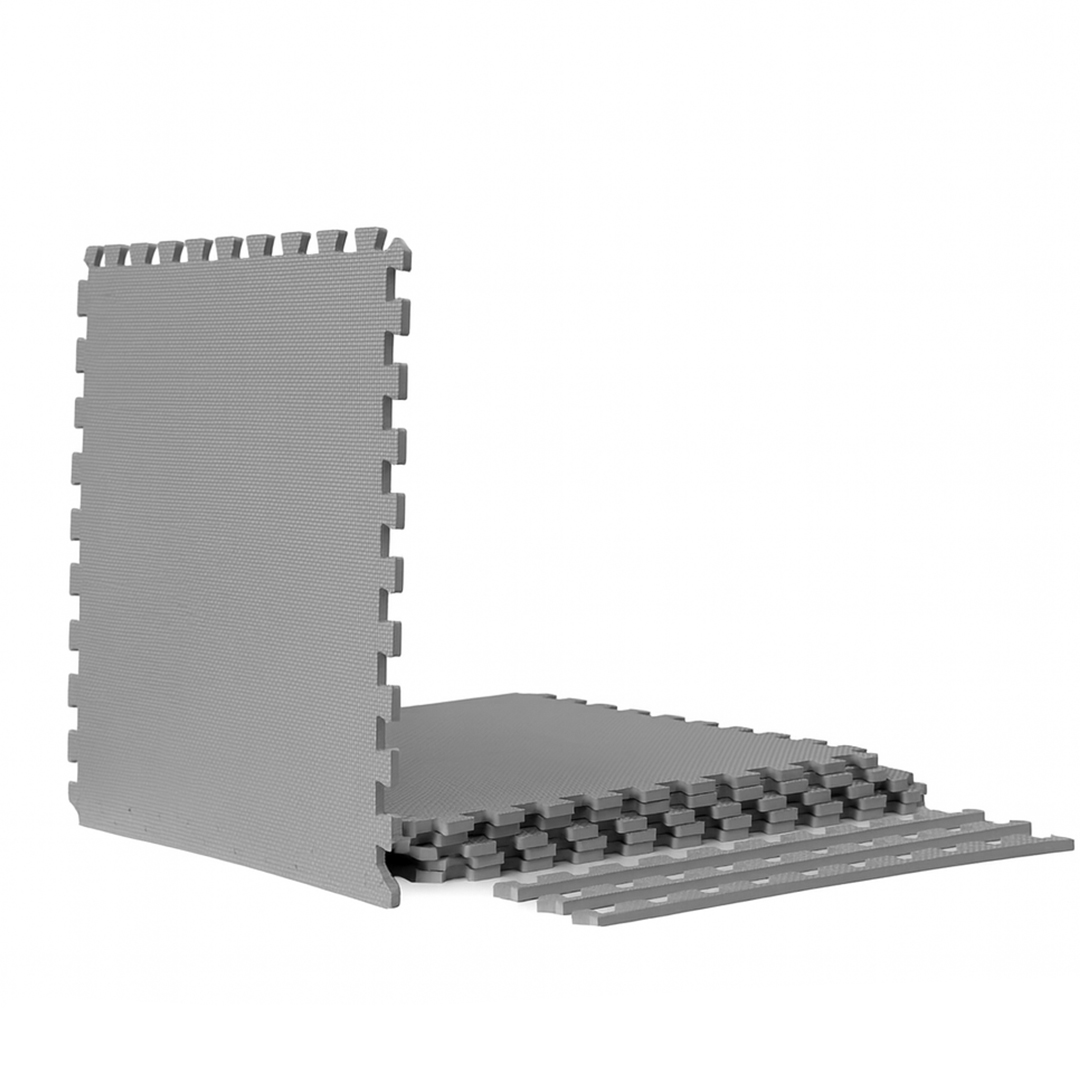 Dalles de sol en mousse Element 24" x 24" x 1/2" - Gris (Paquet de 6)