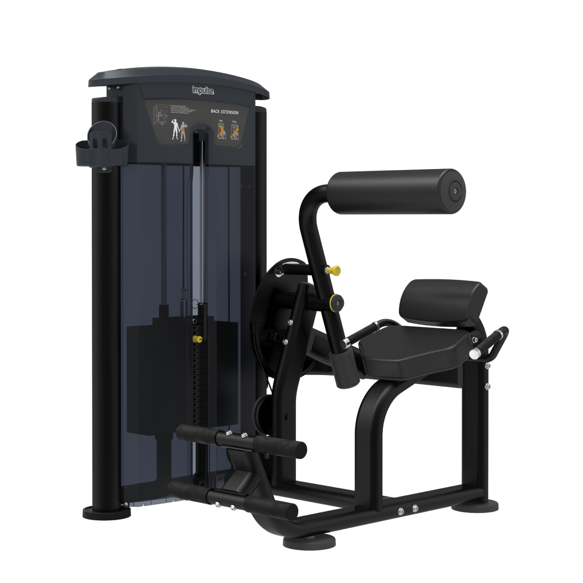 Element Fitness - 9532 Extension dorsale MERCURY NOIR 200lbs