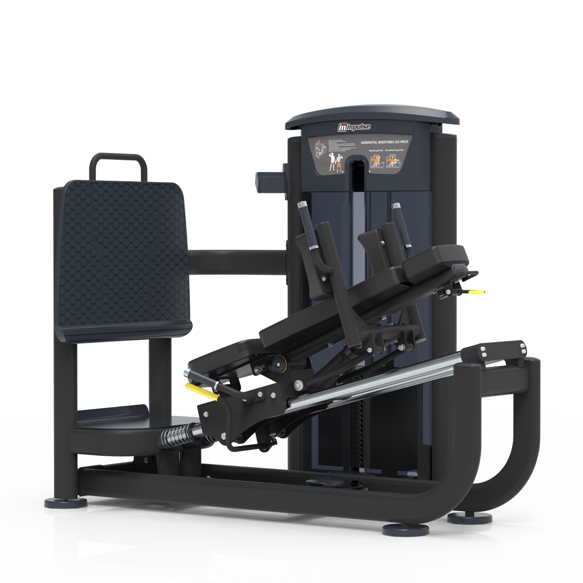 Element Fitness - 9539 Presse à cuisses assise/Hack Squat MERCURY NOIR 295lbs