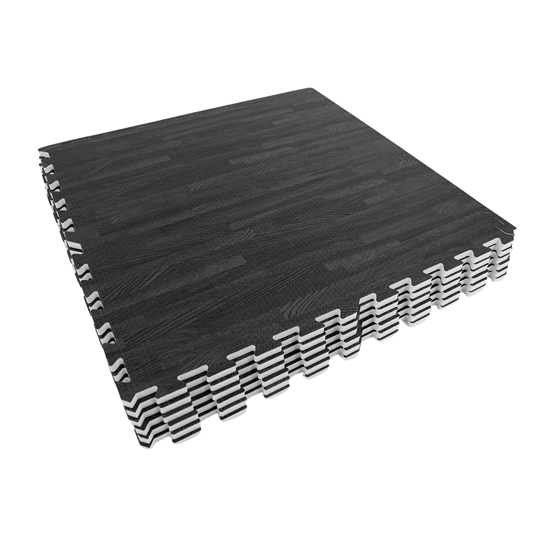 Flow - Premium Foam Flooring 24" x 24" x 12mm - Midnight Oak (6 Pack)