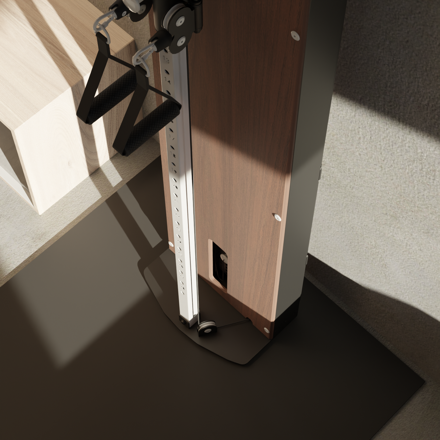 Flow 5 Noyer - Appareil de musculation fonctionnel autoportant / Fixé au mur