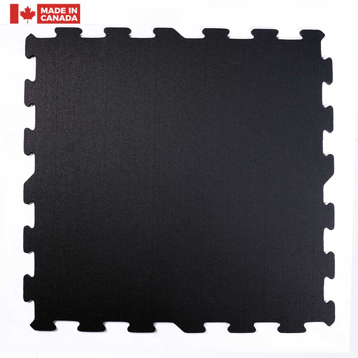 Dalle emboîtable en caoutchouc Gorilla 2x2 8mm - Noire - Vendue à l'unité ou en paquet de 12