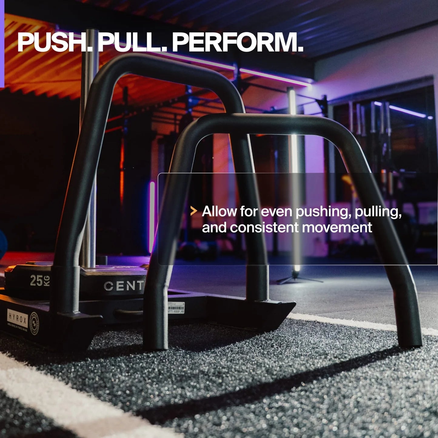 Centr x HYROX Competition Power Sled Frame Bar for Youngstars