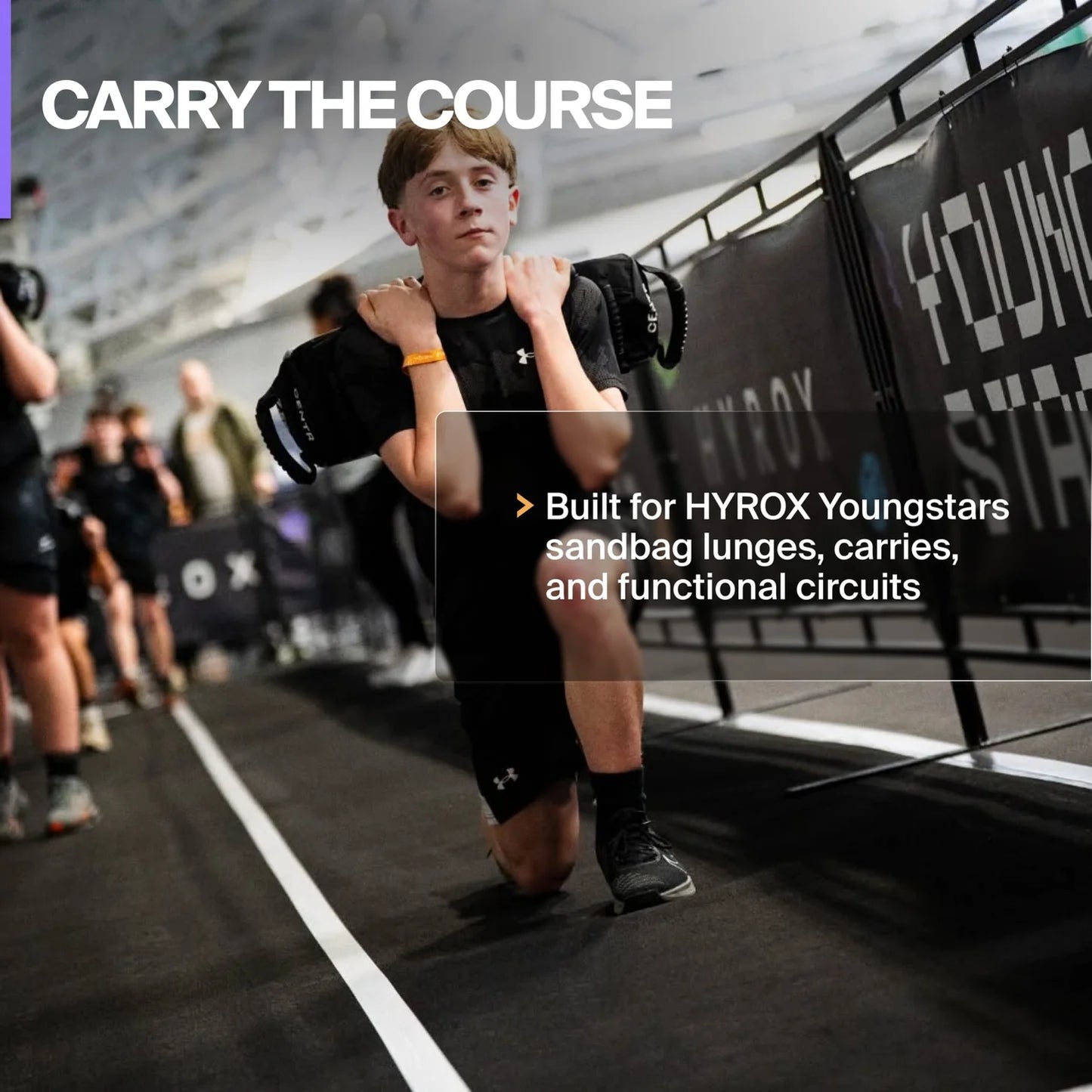 Sac de sable de compétition Centr x HYROX pour jeunes