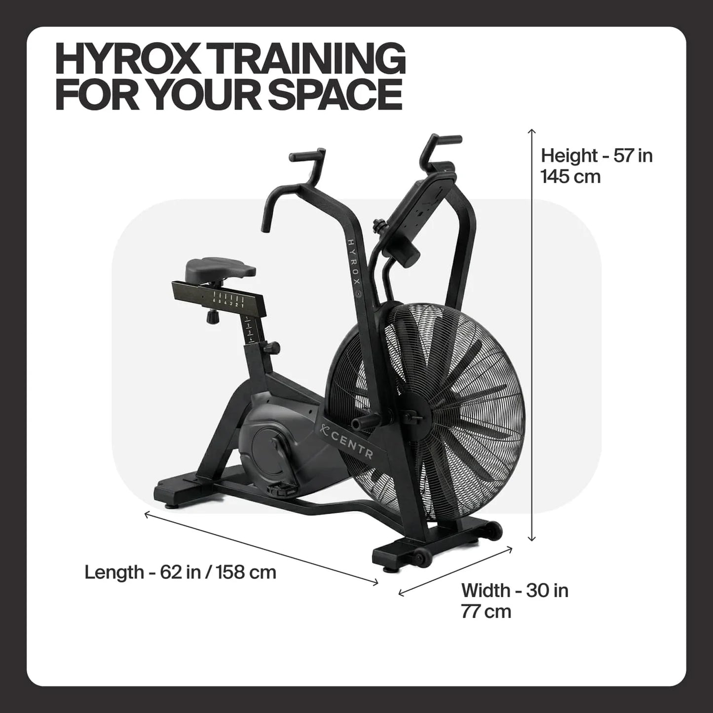 Centr x HYROX Perform Series Air Bike
