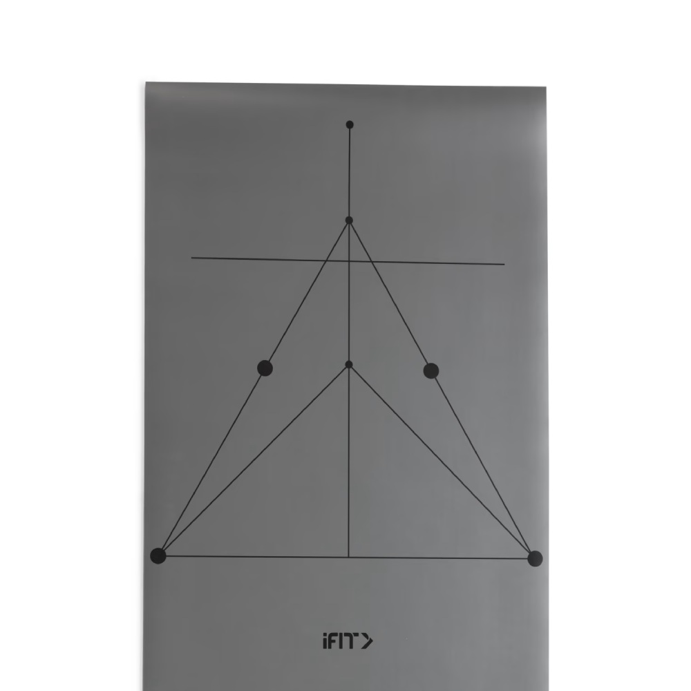 NordicTrack - Tapis de yoga réversible 4 mm - Gris/Gris