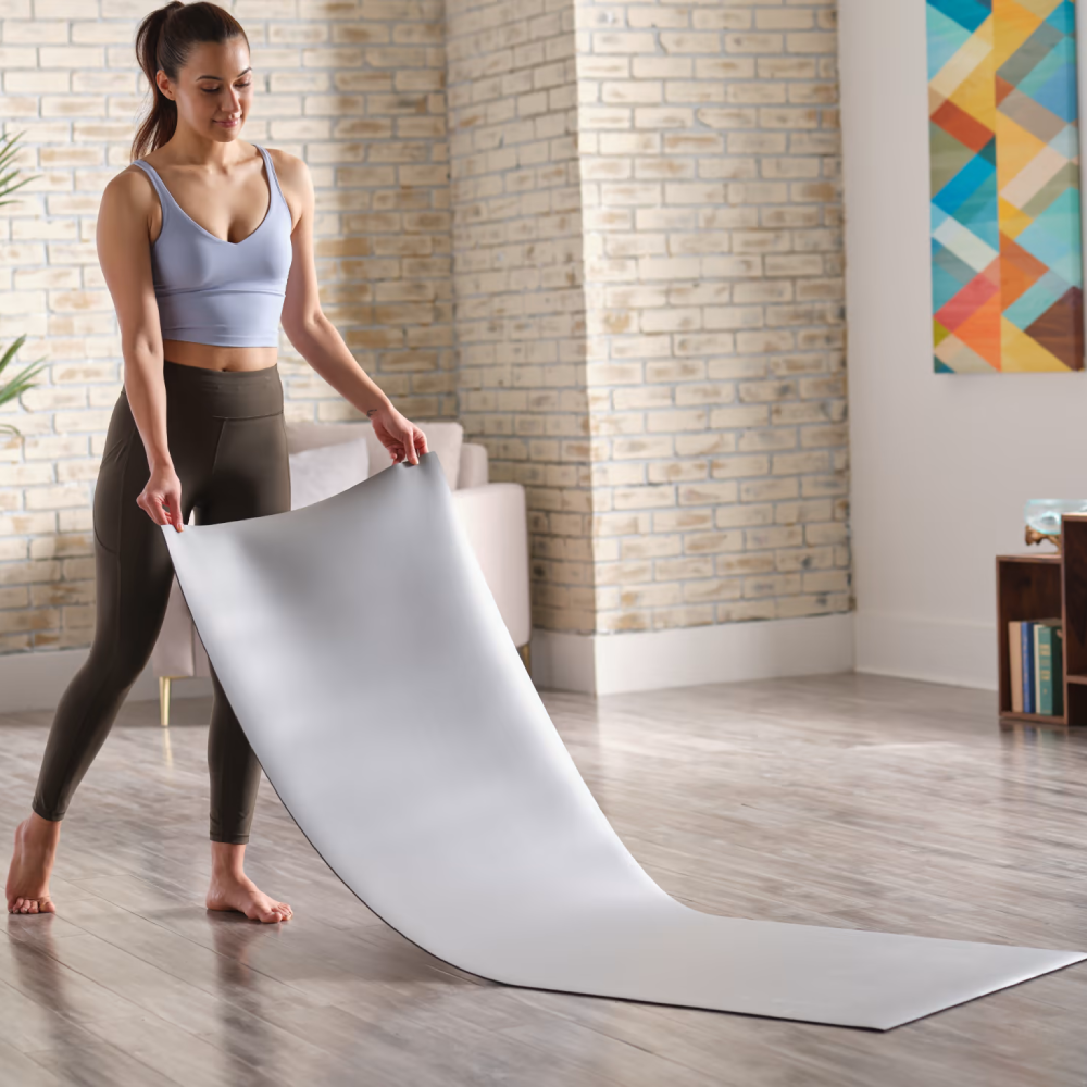NordicTrack – Tapis de yoga réversible 4 mm – Sauge/Gris