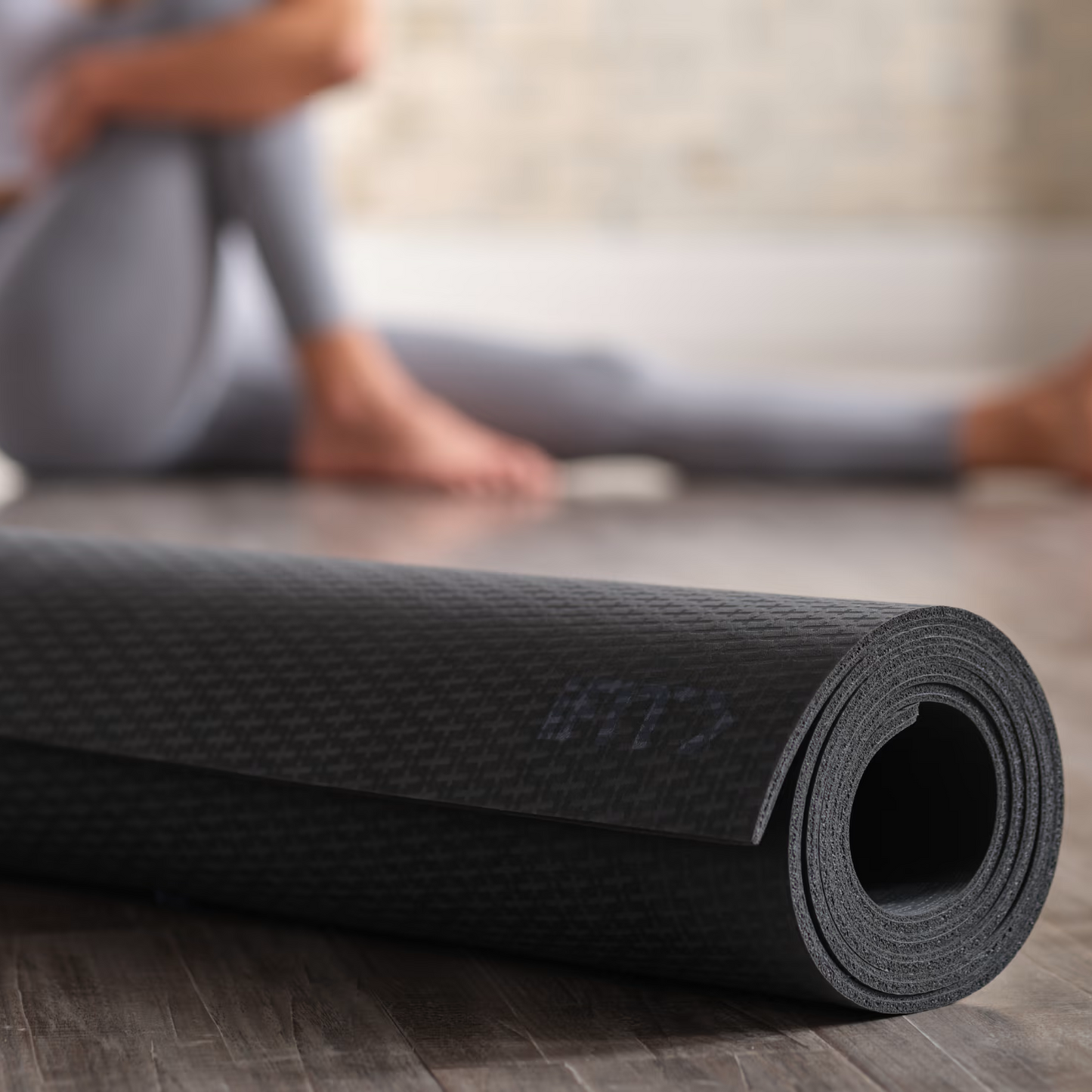 NordicTrack - Tapis de yoga en caoutchouc de 6 mm - Anthracite