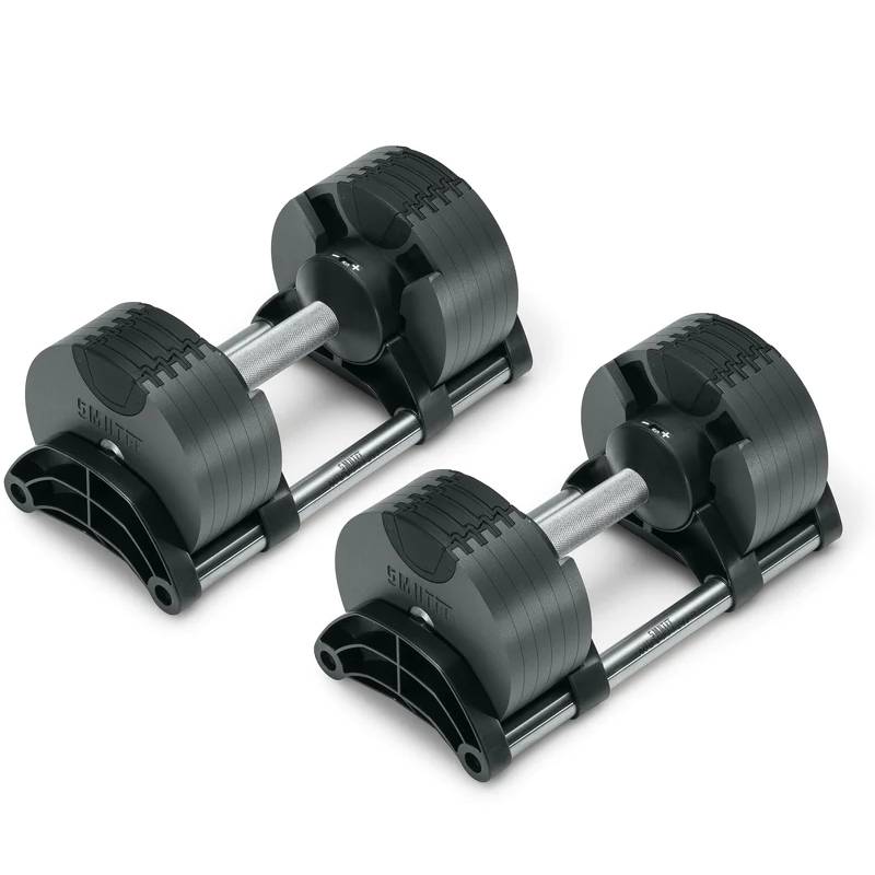 SMRTFT Nuobells - 5-50lb Adjustable Dumbbell Pair - Classic