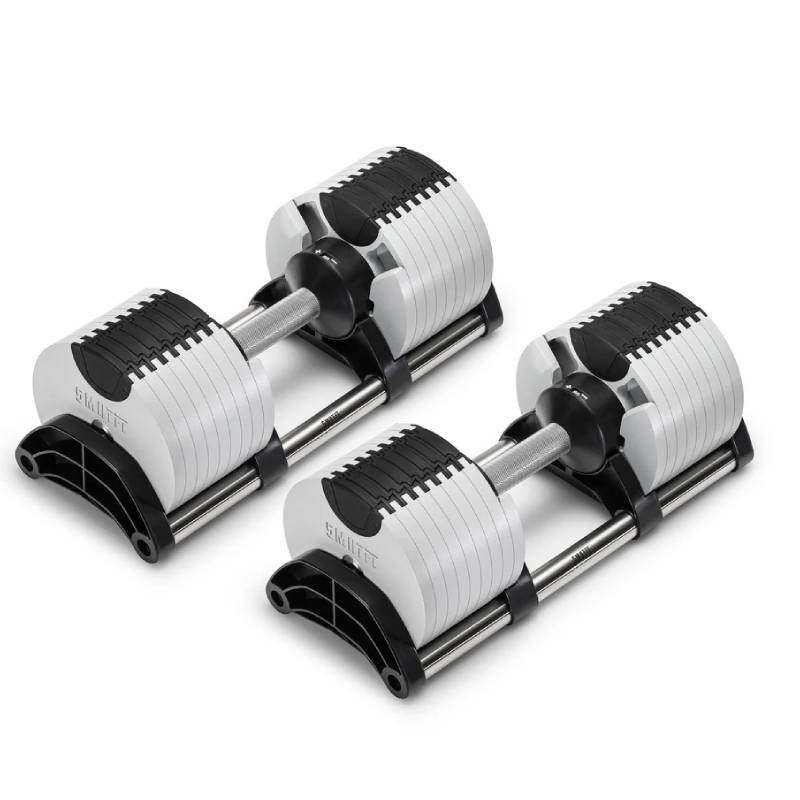 SMRTFT Nuobells - 5-80lb Adjustable Dumbbell Pair - Ash