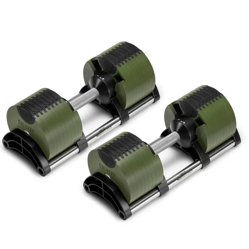 SMRTFT Nuobells - 5-80lb Adjustable Dumbbell Pair - Tactical