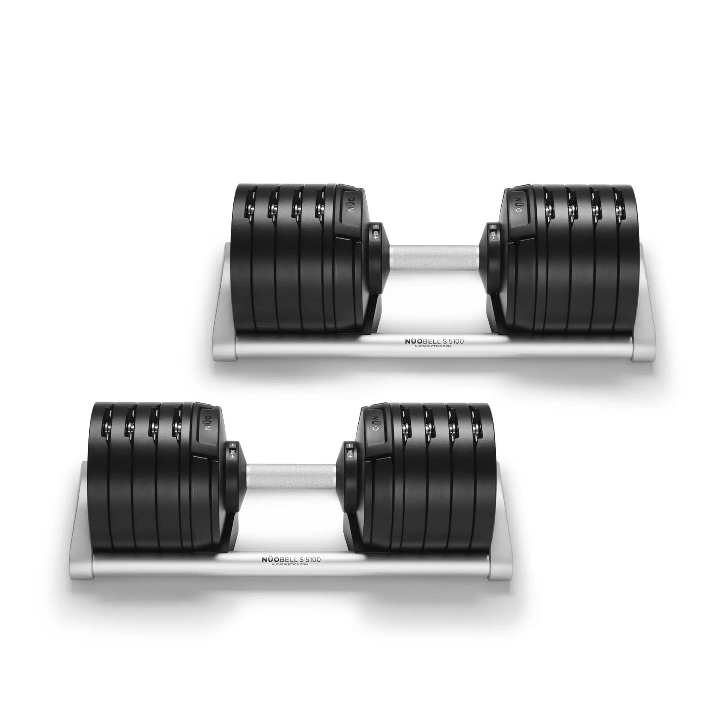 NUOBELL S 5100 Silver - Adjustable Dumbbell Pair