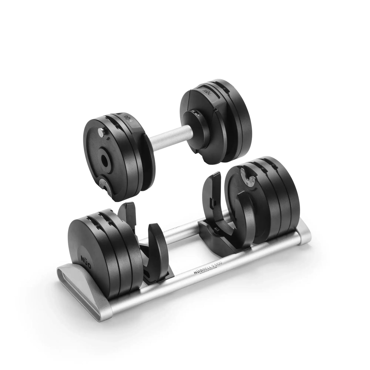NUOBELL S 5100 Silver - Adjustable Dumbbell Pair